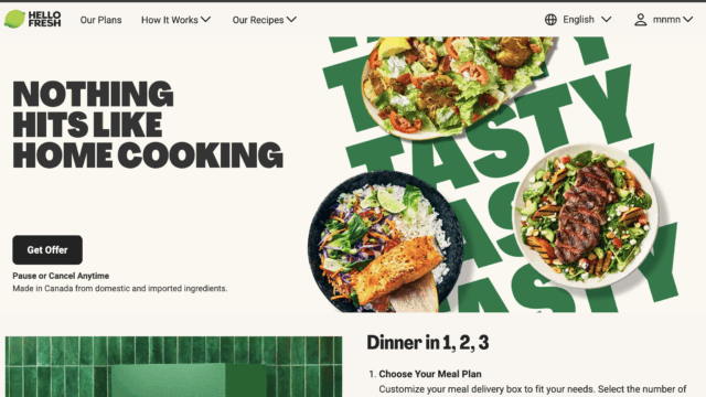 Hello Fresh Meal Kit